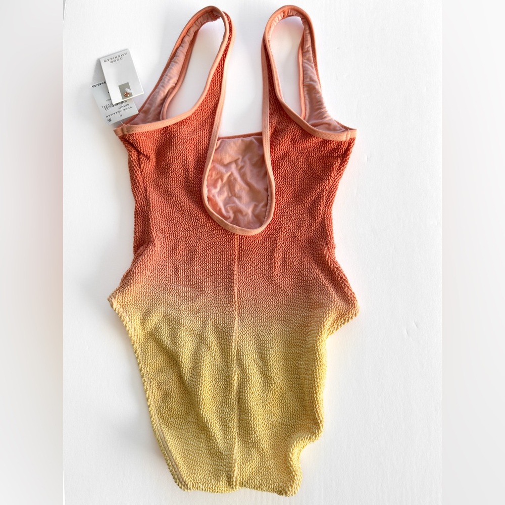 Good American Always Fits Ombre Swimsuit, Peach Ring, Nee With Tags - Picture 9 of 11